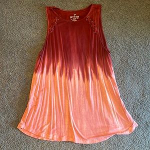 Red and pink tank top